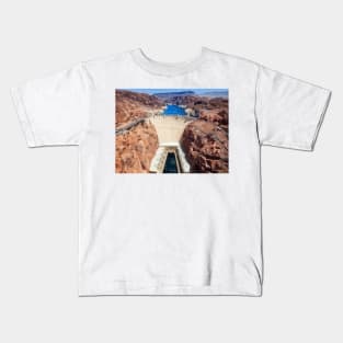 Hoover Dam Abstract Painting Kids T-Shirt